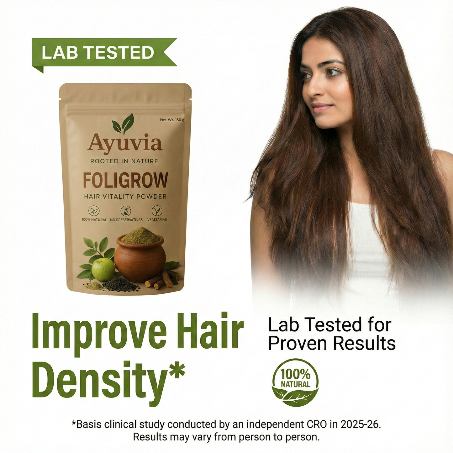 Foligrow - Herbal Hair Nourishment Powder (150g)